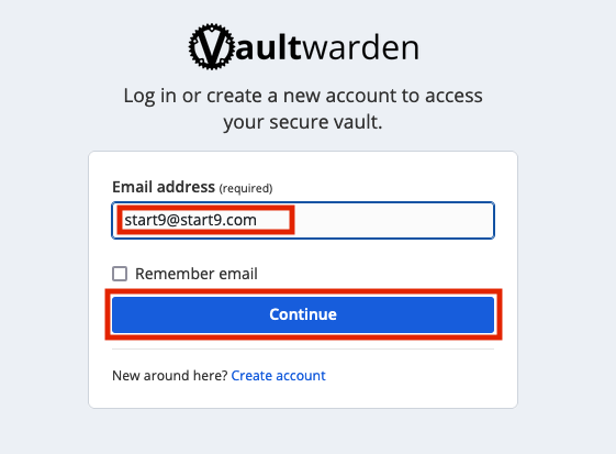 vaultwarden-login-email