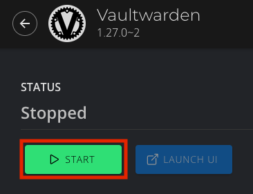 vaultwarden-start-service